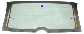 Скло заднє з підігрівом Renault Symbol I/Clio II 98-08 3D HB/5D HB Xinyi