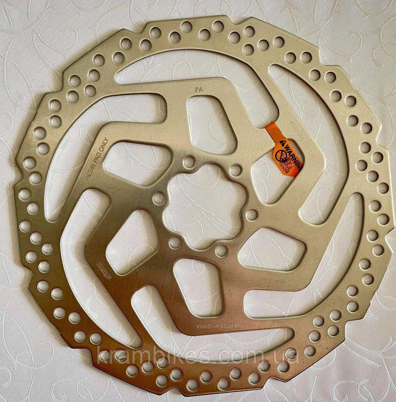 Ротор гальмівний Shimano SM-RT26 180mm 6 болтів (OEM), фото 1