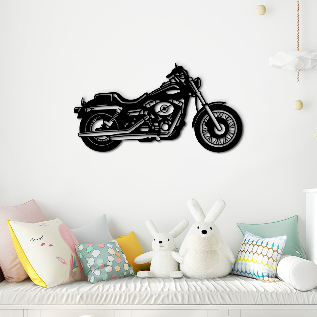 Картина лофт настінний декор для дому Harley декоративне панно 30x15 см Woodyard (0284--30x15), фото 1