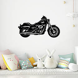 Картина лофт настінний декор для дому Harley декоративне панно 30x15 см Woodyard (0284--30x15)