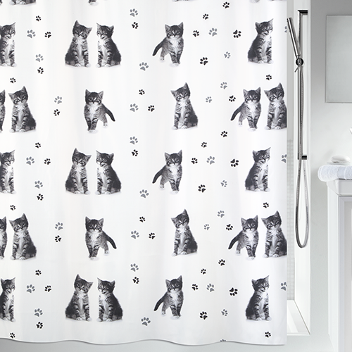 Шторка для ванної текстильна Spirella KITTY PAW (10.19180), фото 1