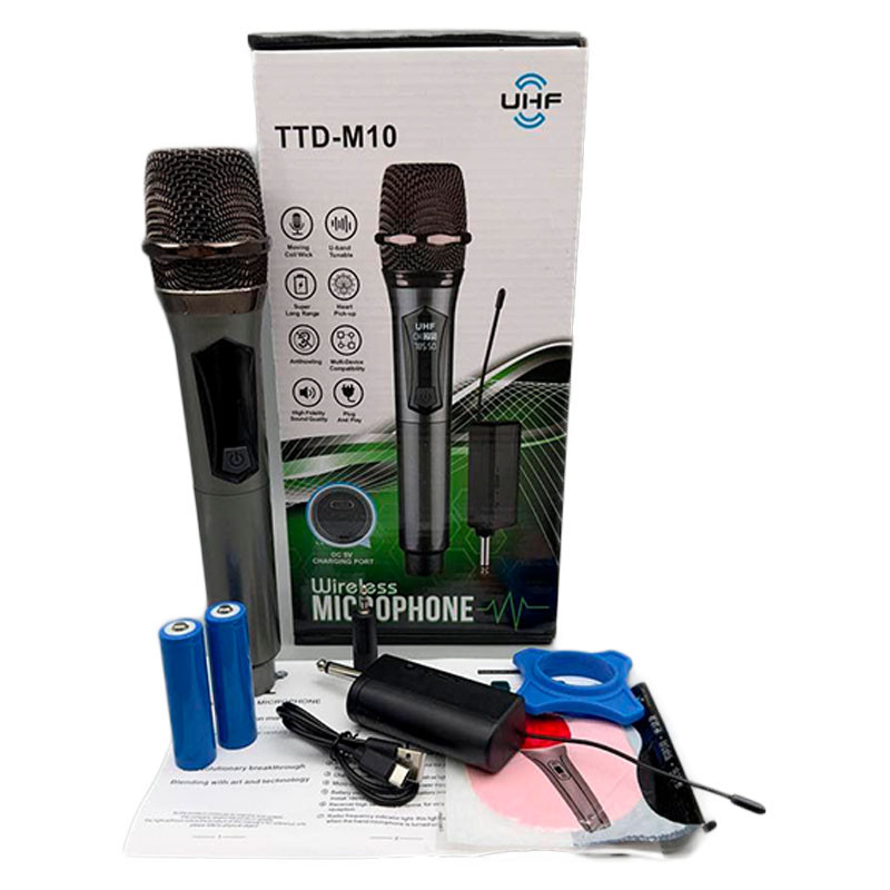 Мікрофон бездротовий із караоке Bluetooth UHF TTD-M10