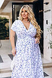 Довге літнє плаття у квітковий принт "Bestie" Батал, фото 7
