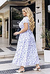 Довге літнє плаття у квітковий принт "Bestie" Батал, фото 9