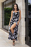 Літнє довге плаття на запах "Rita" Батал, фото 6