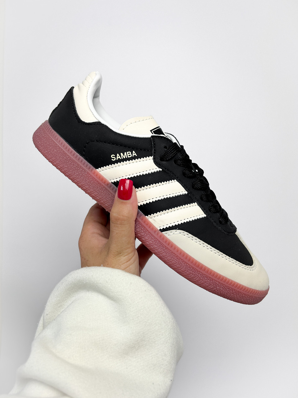 Жіночі Кросівки Adidas Samba Wmns Samba OG Black Wonder White / Адідас Самба