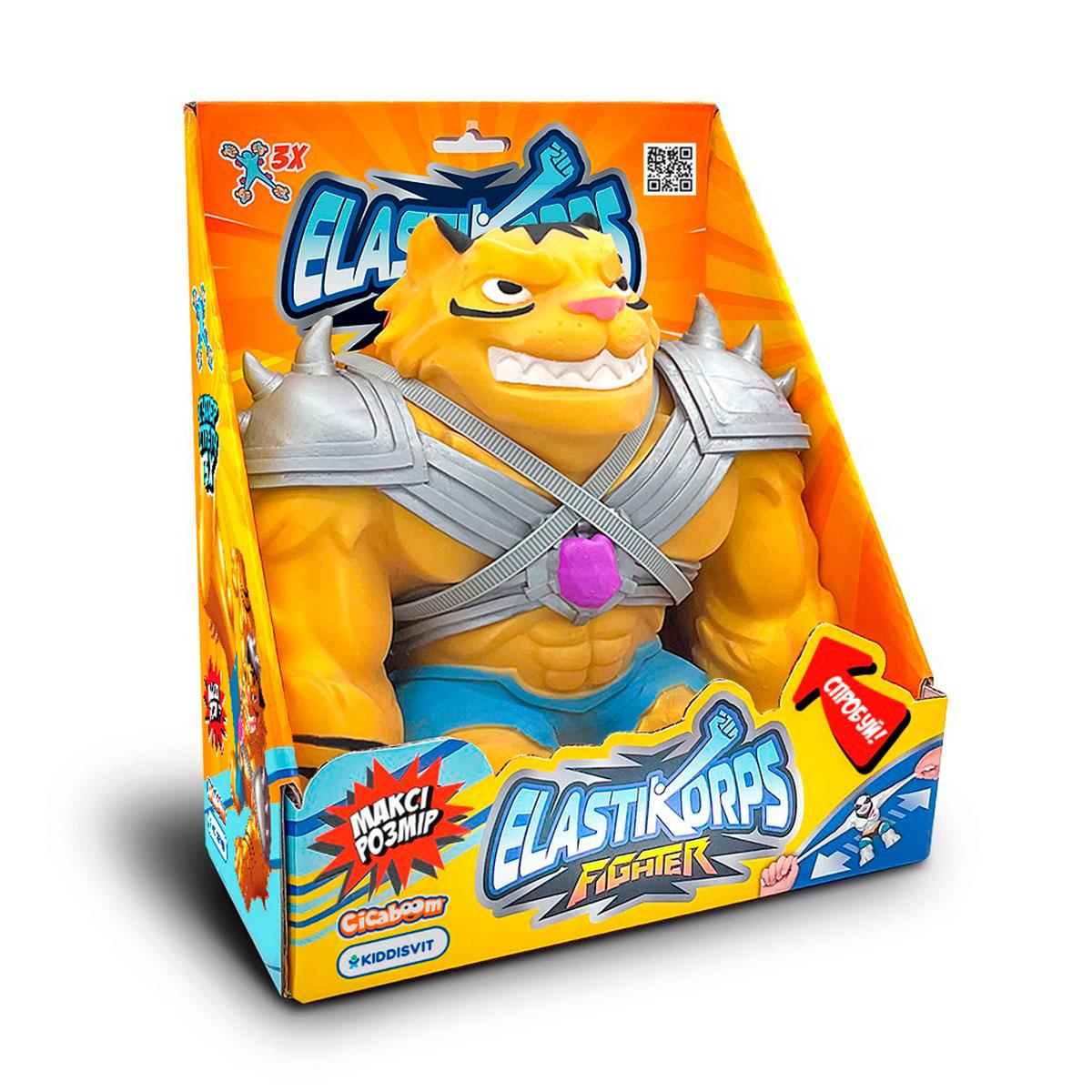 Фігурка Стретч-антистрес ELASTIKORPS Maxy Fighter 3: Extra Force, Золотий тигр, фото 1