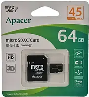 Карта памяти Voltronic Apacer microSDHC-Ap/64 Class 10 UHS-I