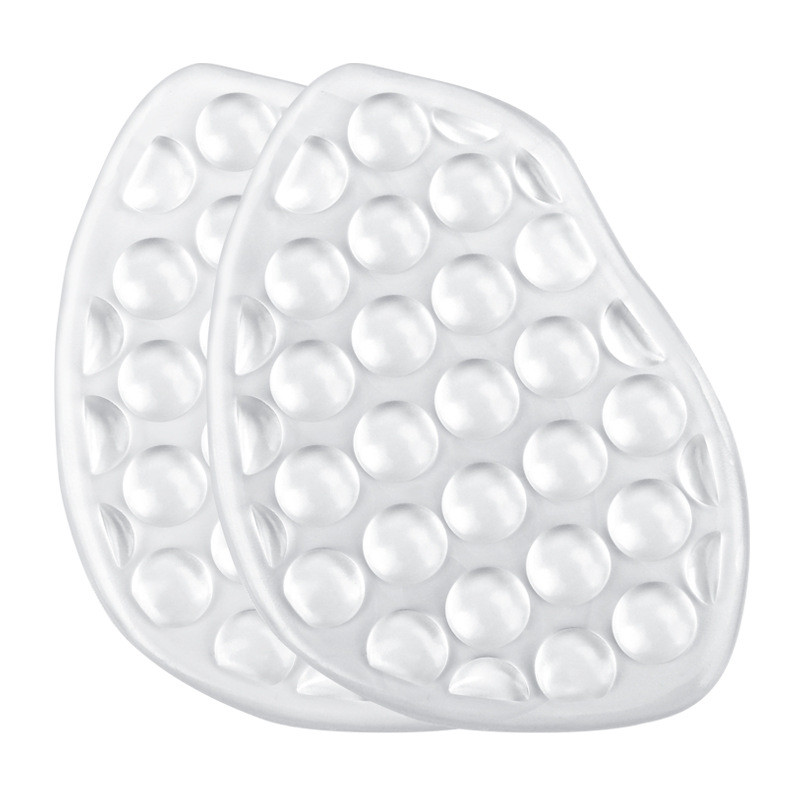 Силіконові вкладки прозорі масажні для взуття. Гелеві напівустілки на передню частину стопи, фото 1