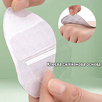 Силіконові вкладки прозорі масажні для взуття. Гелеві напівустілки на передню частину стопи, фото 4