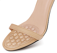 Силіконові вкладки прозорі масажні для взуття. Гелеві напівустілки на передню частину стопи, фото 6