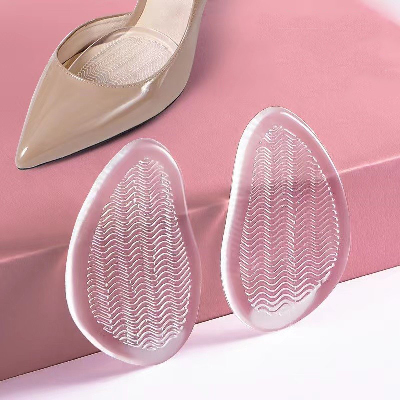 Силіконові вкладиші антиковзкі в туфлі. Гелеві вставки прозорі для взуття для пом'якшення, фото 1