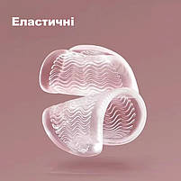 Силіконові вкладиші антиковзкі в туфлі. Гелеві вставки прозорі для взуття для пом'якшення, фото 3