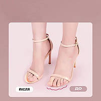 Силіконові вкладиші антиковзкі в туфлі. Гелеві вставки прозорі для взуття для пом'якшення, фото 7