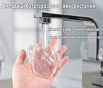 Вкладиші прозорі силіконові в туфлі. Гелеві напівустілки прозорі для взуття для зниження навантаження, фото 2