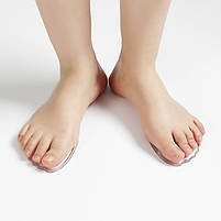 Вкладиші прозорі силіконові в туфлі. Гелеві напівустілки прозорі для взуття для зниження навантаження, фото 4