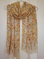 Шарф, палантин шифоновий 160 х 50 см.
