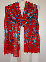 Шарф, палантин шифоновий 160 х 50 см.