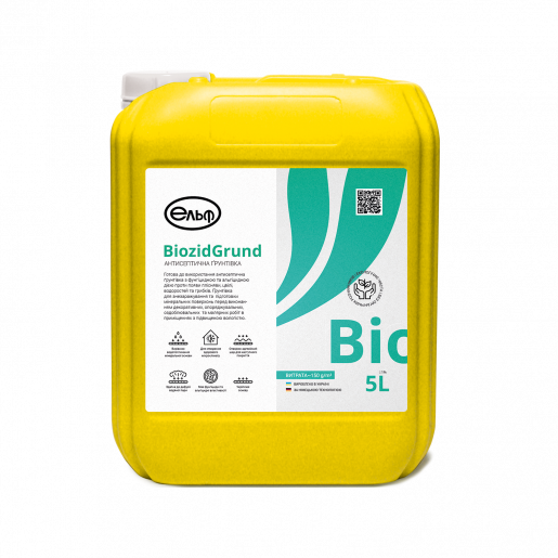 Грунтовка Biozid Grund антисептична (проти появи плісняви, водоростей та грибків). Elf, фото 1