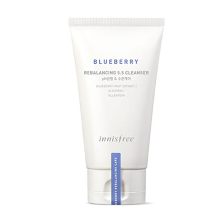 Балансувальна очисна пінка з екстрактом чорниці Innisfree Blueberry Rebalancing 5.5 Cleanser 100 мл