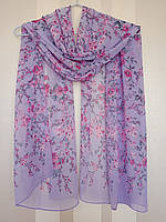 Шарф, палантин шифоновий 160 х 50 см.