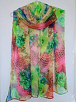 Палантин шифоновий 175 х 70 см.