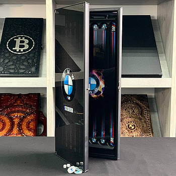 Нарди зі скла BMW 61×27×5см подарунок для автолюбителя