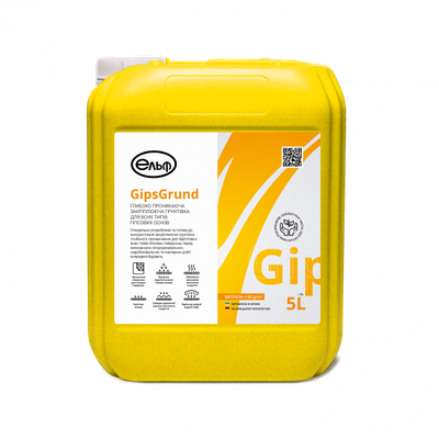 Грунтовка GipsGrund глибокопроникна та зміцнююча. Elf