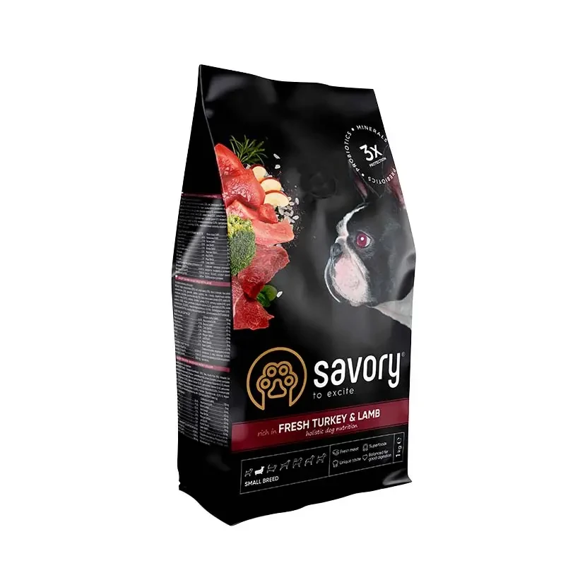 Сухий корм для собак малих порід Savory 8 кг (індичка та ягня), фото 1