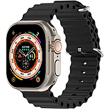 Смартгодинник Smart Watch ULTRA 2 AMOLED 49 мм Чорний + захисна плівка на екран, фото 3