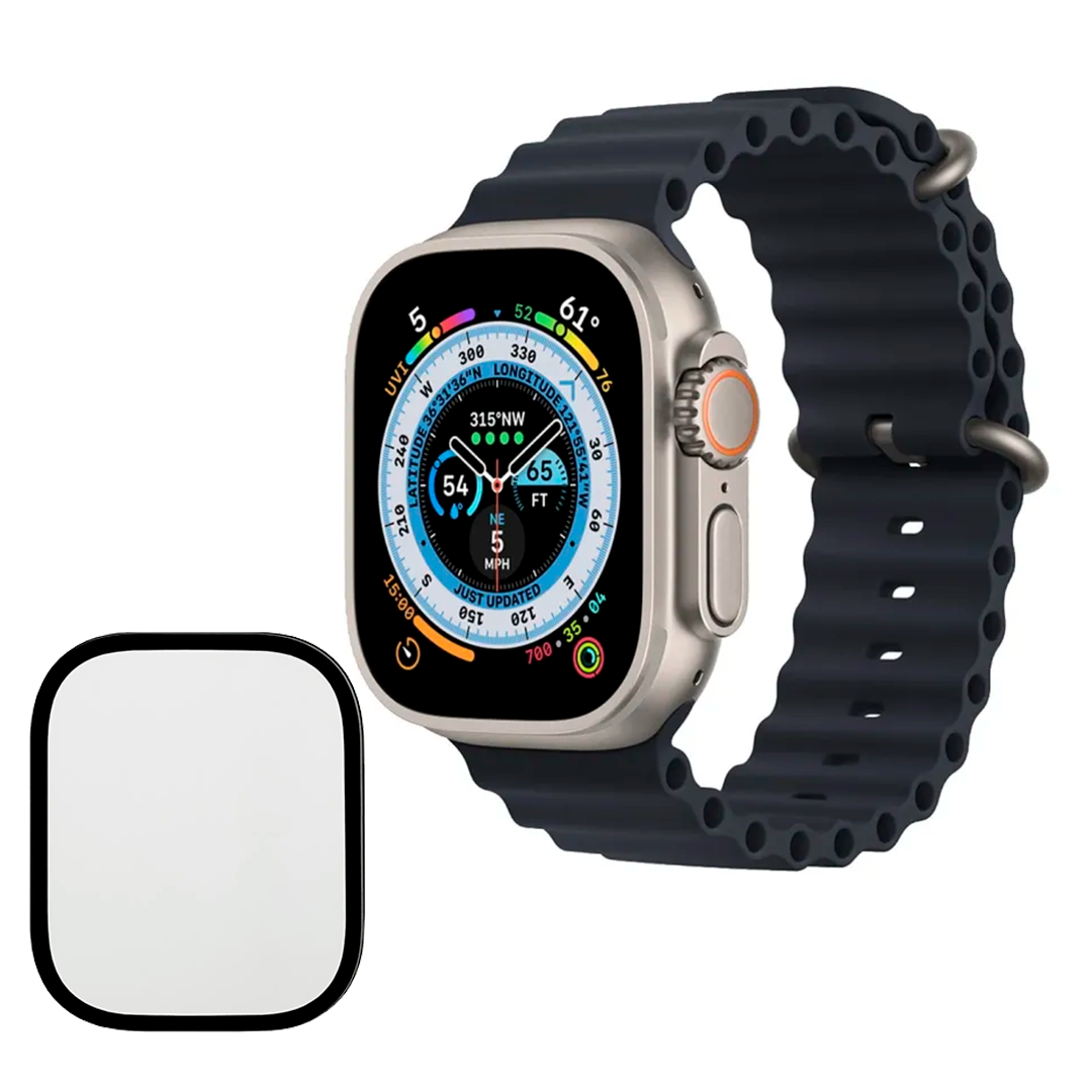 Смартгодинник Smart Watch ULTRA 2 AMOLED 49 мм Чорний + захисна плівка на екран
