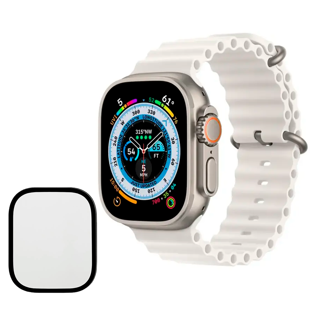 Смартгодинник Smart Watch ULTRA 2 AMOLED 49 мм Білий + захисна плівка на екран