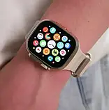 Смартгодинник Smart Watch ULTRA 2 AMOLED 49 мм Білий + металевий ремінець, фото 3