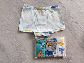 Комплект дитячих трусиків боксери на хлопчика 2-10 років, набір із 3 штук, арт. ТМ022, фото 3