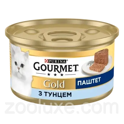 Purina Gourmet Gold Паштет з Тунцем 85 г/Пурина Гурме Голд Паштет вологий корм для кішок і котів консерву