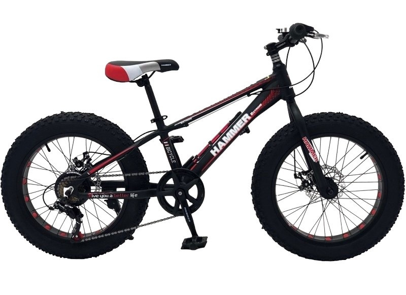 Велосипед 20" HAMMER EXTRIME S800 рама - 11" чорно-червоний