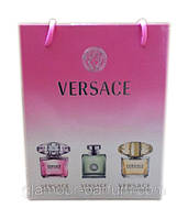 Подарочный набор парфюмерии для женщин VERSACE (Версаче 3*15 мл)