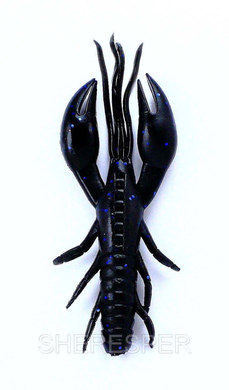 Силікон Nomura Real Craw (їстівний) 100мм 10.4 гр. колір-095 (black green) 6шт