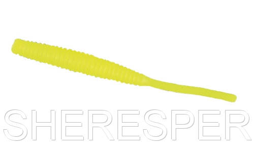 Силікон Nomura Long Tail (їстівний) 50мм 0,5 гр. колір-022 (fluo yellow) 12шт