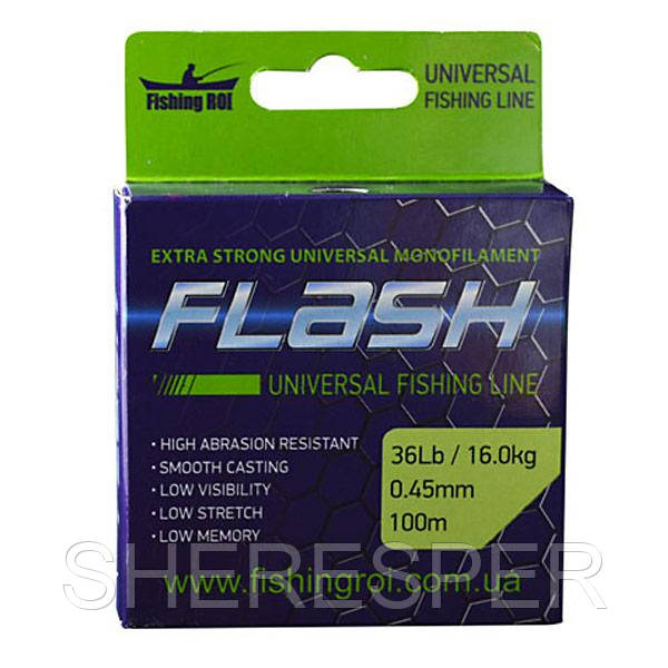 Волосінь Fishing ROI FLASH Універсальний Line 100м 0,18 мм 2.95 кг