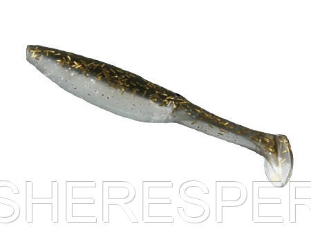 Силікон Nomura Grab Shad (їстівний) 75 мм 3,5 гр. колір-035 (gold glitter back) 10 шт.