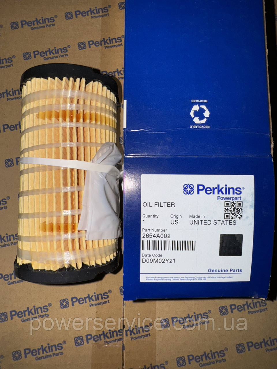 Оригінальний масляний фільтр 2654A002 Perkins,Перкінс