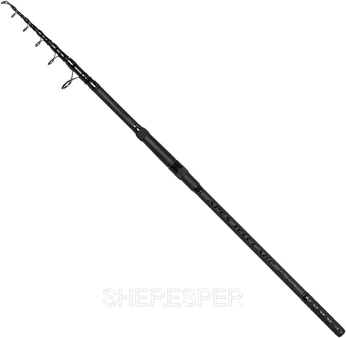 Вудлище коропове Brain Apex Tele Carp Black 3.90m 3.5lbs