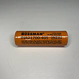 Акумулятор високотоковий BOSSMAN Profi Li-Ion INR21700-40S (без захисту) 4000 mAh (ток 40А), фото 4
