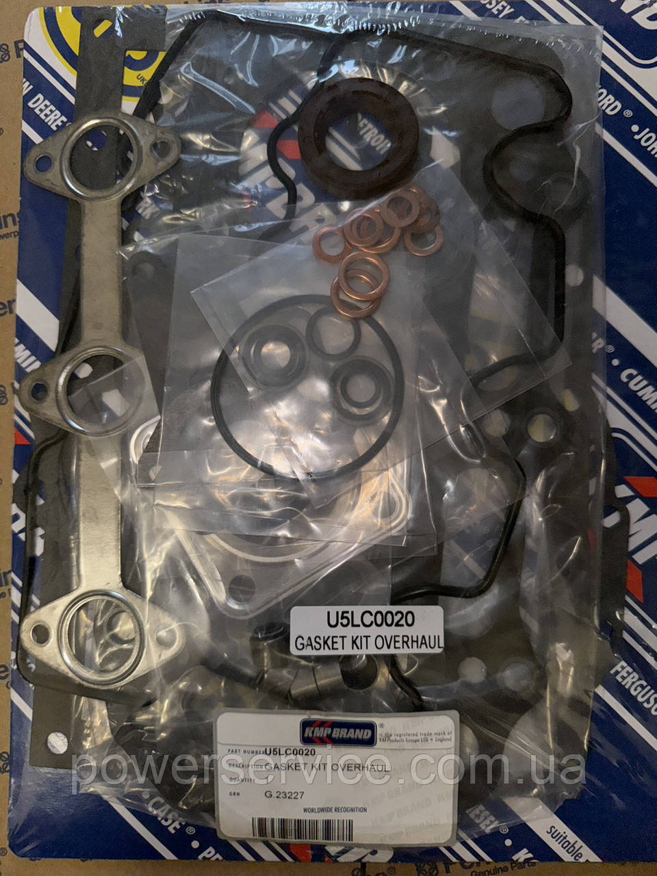 Набір прокладок U5LC0020,U5LC0021,02/630611,02/630609 Perkins,Перкінс