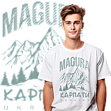 Футболка унісекс Stedman з принтом  MAGURA XS біла, фото 4