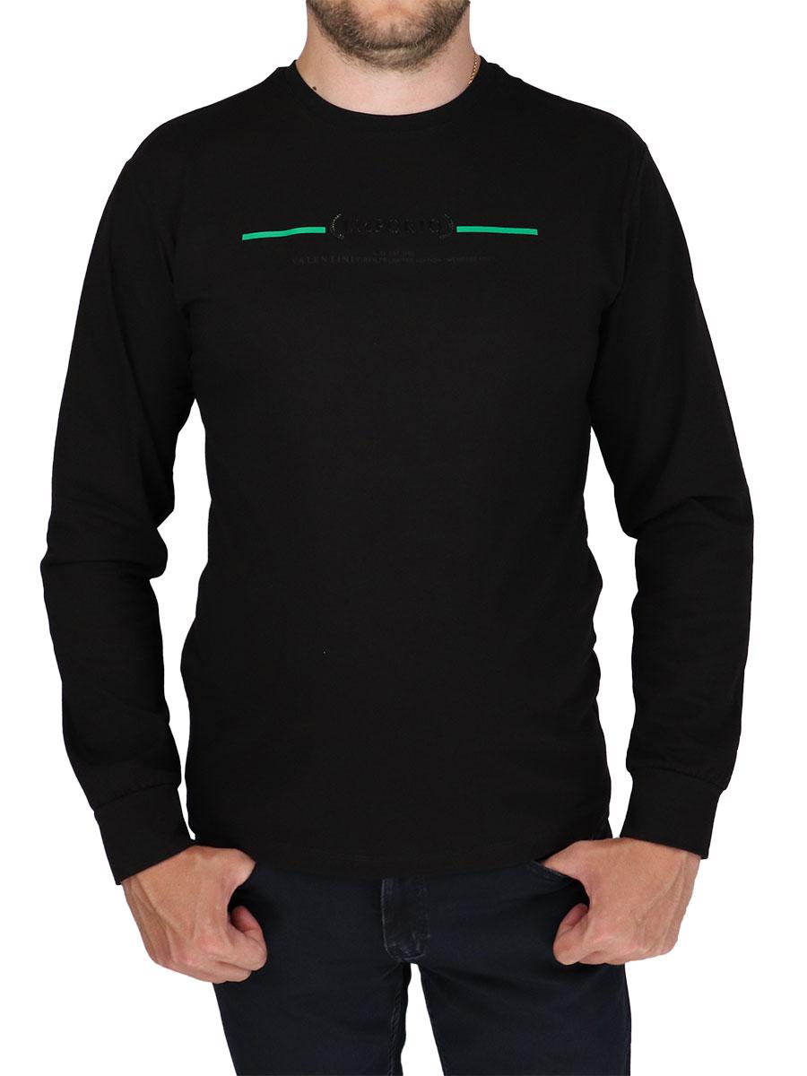 Чорний чоловічий батник Emporio Valentini A-3700 Black, фото 1