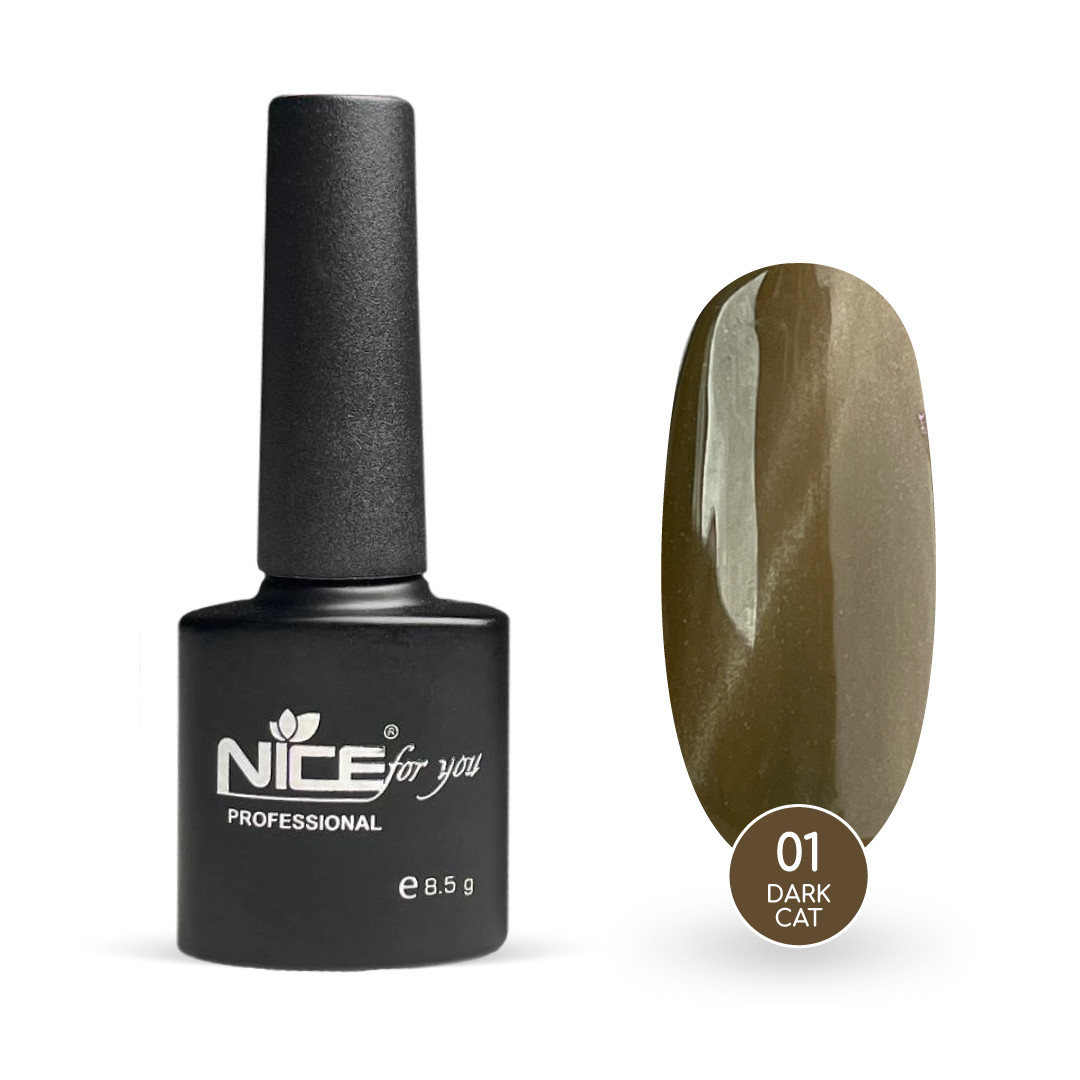 Гель-лак Nice for you Dark Cat №01 8.5 г