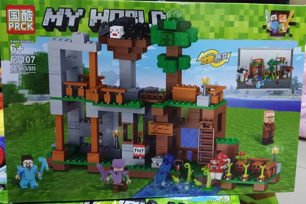 Конструктор 63107 Minecraft майнкрафт 2 в 1 Битва на воде 449 деталі якість швидка відправка