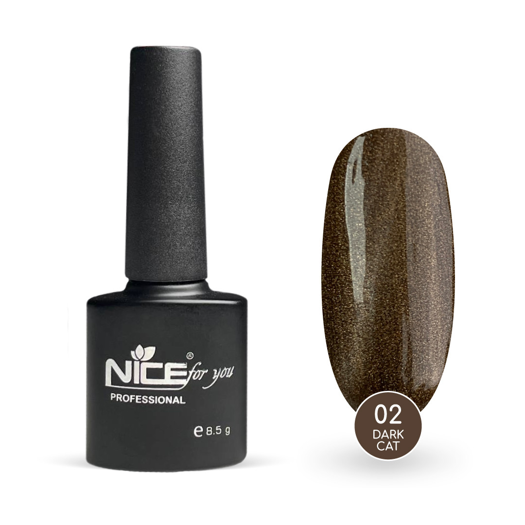Гель-лак Nice for you Dark Cat №02 8.5 г